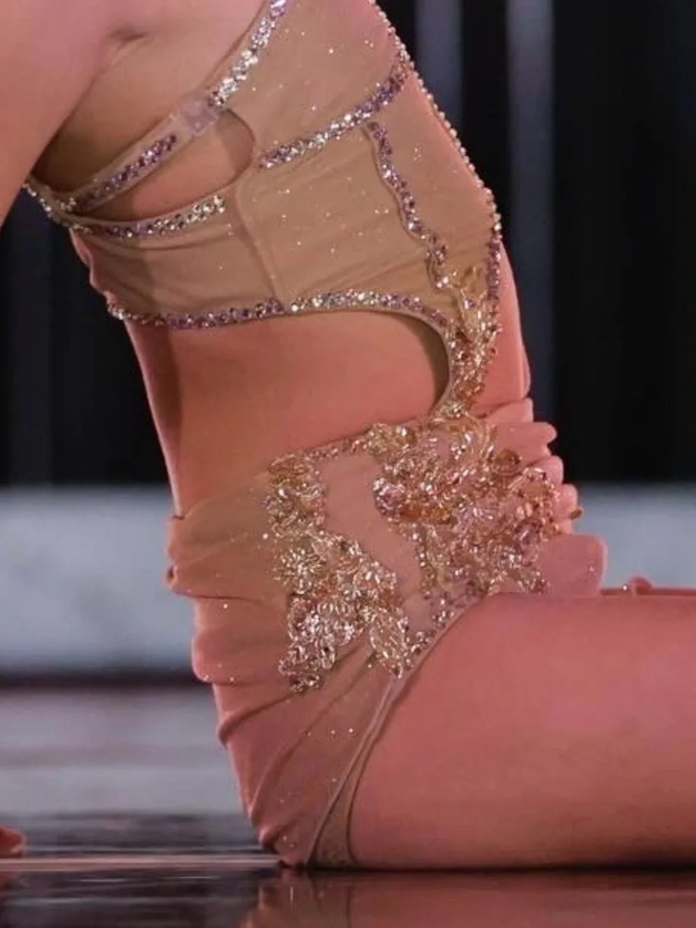 Custom Lyrical Champagne/Gold Costume - Child 7
